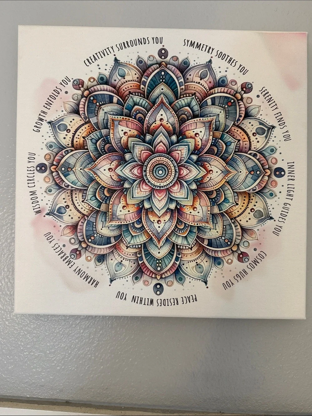 Mandala Wall Art Canvas - Multi-Color Decorative Home Wall Decor